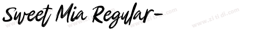 Sweet Mia Regular字体转换